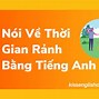 Nói Về Thời Gian Rảnh Bằng Tiếng Anh Lớp 8